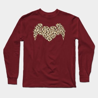 Leopard Print Winged Heart Long Sleeve T-Shirt